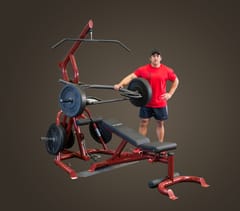BODY-SOLID CORNER LEVERAGE GYM PACKAGE GLGS100P4
