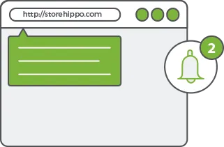 StoreHippo powered web notification feature for online stores.