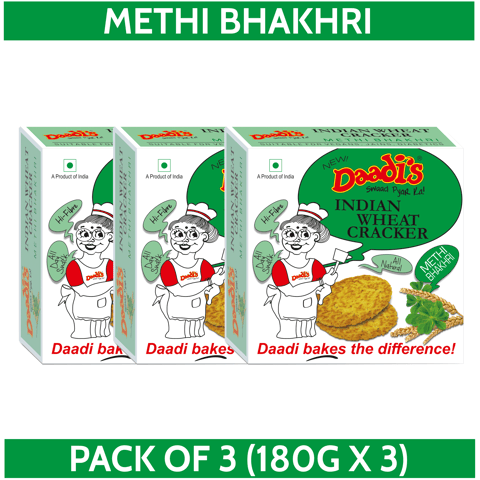 Methi Bhakri 180g (PACK OF 3)