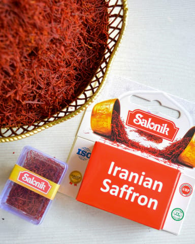 Salonik Iranian Saffron - Standard Quality -1g ISO Certified A1++ Grade1 Original Kesar 1 Gram