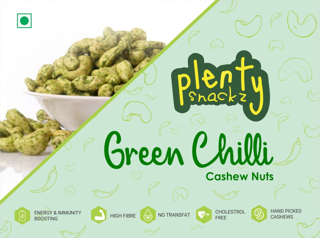Green Chilli Cashew Nuts | Kaju Dry Fruits