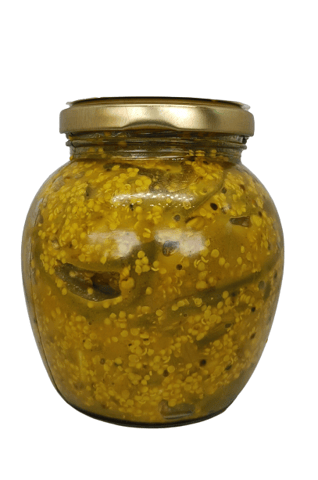 Ginger, Lemon And Green Chilli Pickle In Matka Jar