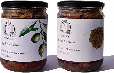 Indian Olive Pickle And Tenti Dela Pickle Combo