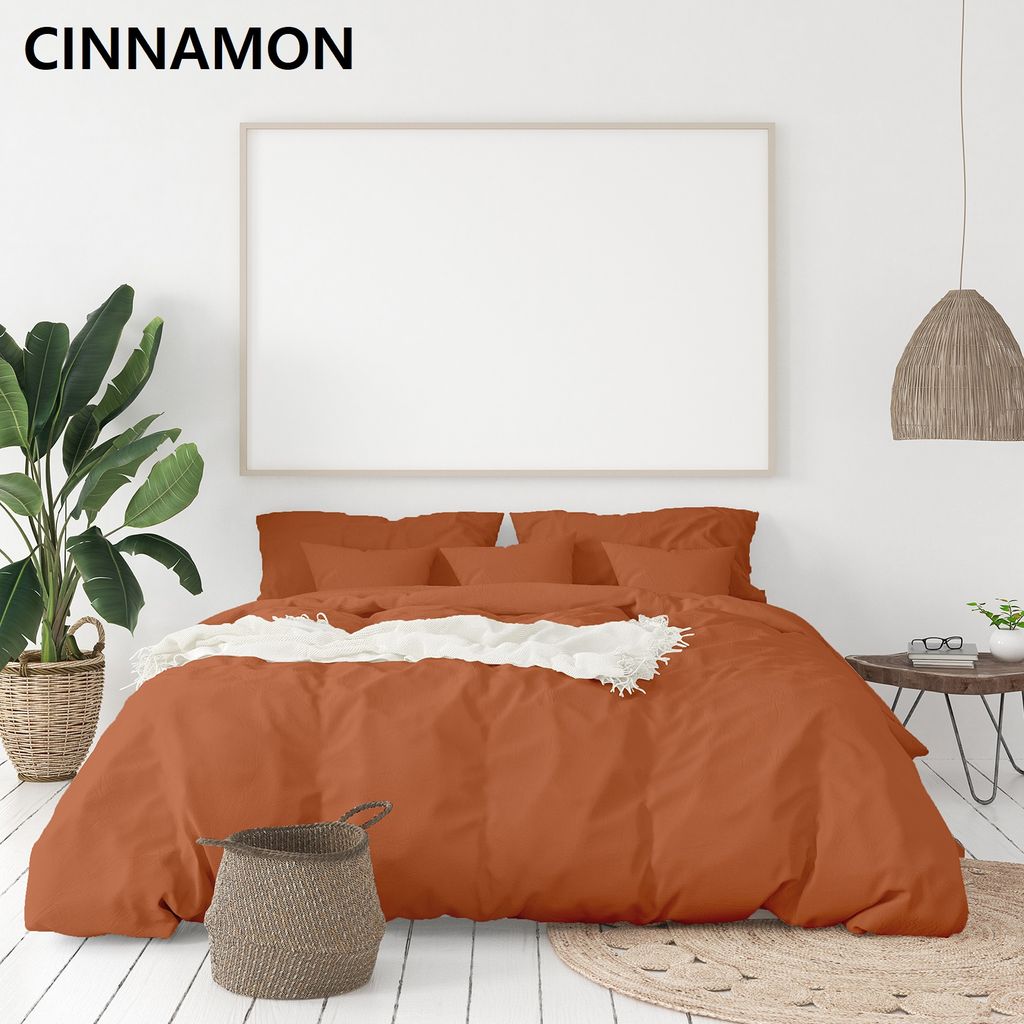 (KING)Royal Comfort 1000TC Hotel Grade Bamboo Cotton Sheets Pillowcases Set Ultrasoft - King - Cinnamon