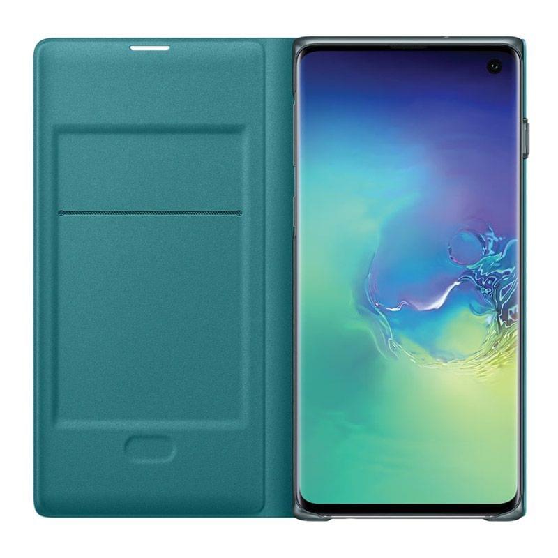 Samsung Galaxy S10 LED View Wallet Cover - Green