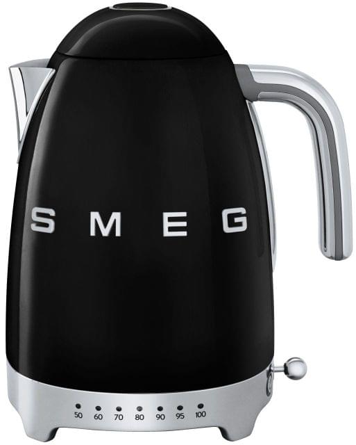 SMEG 1.7L 50's Style Variable Temperature Kettle - Black