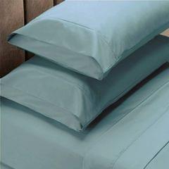 Renee Taylor 1500 Thread Count Pure Soft Cotton Blend Flat & Fitted Sheet Set  Mist