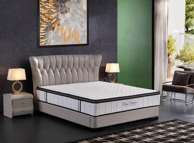 (KING SINGLE) Ergopedic Mattress 5 Zone Latex Pocket Spring Mattress In A Box 30cm All Sizes - White
