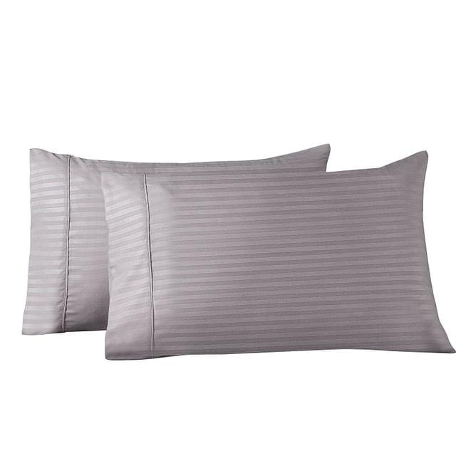 Royal Comfort Twin Pack Pillowcases Cooling Bamboo Blend Ultra Soft 51cm x 76cm - Charcoal