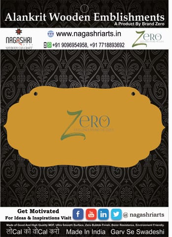 Brand Zero MDF Designer Name Plate BZDNP002