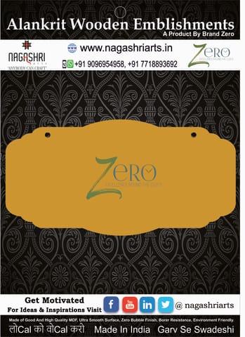 Brand Zero MDF Designer Name Plate BZDNP020 Brand Zero MDF Designer Name Plate BZDNP020