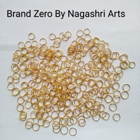 Brand Zero Pack of 20 Gms 8mm Gold Jump Rings