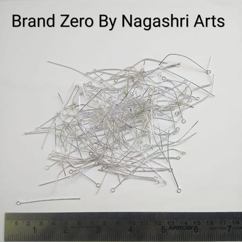 Brand Zero Pack of 20 Gms - 50mm Length Silver I pins Brand Zero Pack of 20 Gms - 50mm Length Silver I pins