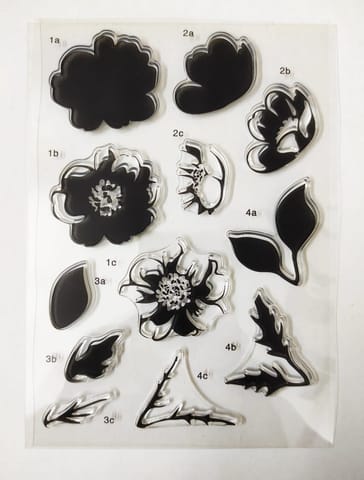 Clear Stamps Imported - Layered Flower Design 2 10cm * 15cm Clear Stamps Imported - Layered Flower Design 2 10cm * 15cm