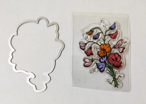 Combo Of Clear Stamps Imported And Die- Rosa Combo Of Clear Stamps Imported And Die- Rosa