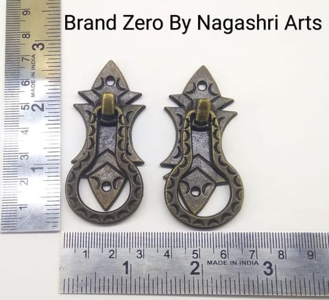 Brand Zero Antique Gold Color Handle design - Pack of 2 pcs Brand Zero Antique Gold Color Handle design - Pack of 2 pcs