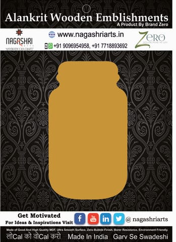 Brand Zero MDF Chopping Board Design 122 - Select Your Preference Of Size & Thickness
