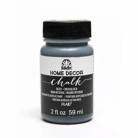 FolkArt Home Decor Chalk Paint - Rich Black 2 oz FolkArt Home Decor Chalk Paint - Rich Black 2 oz