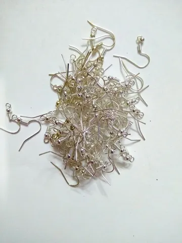 Silver Finish Earring Hooks- Jewelery Findings