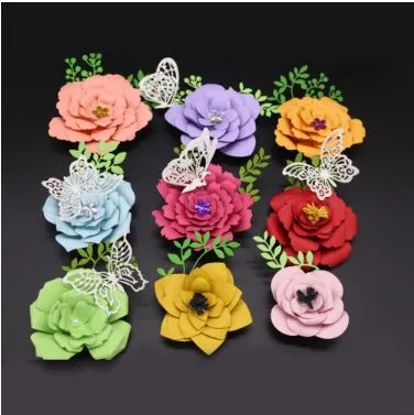 Brand Zero Die - 9 Different Types of Beautiful Flower Petals Metal Cutting Die 5.0 x 3.5 CM