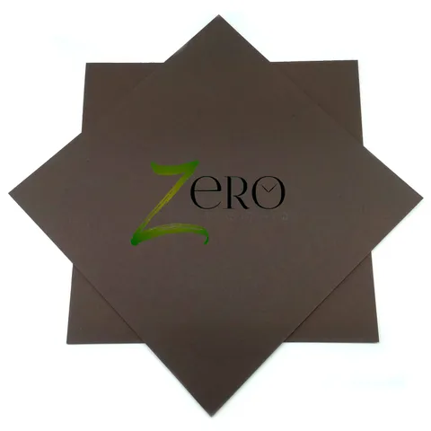 Brand Zero 250 Gsm Card Stock - 12 By 12 Inches Pack of 10 - Carob Brown Colour