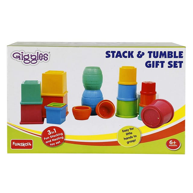 Funskool Giggles Stack & Tumbler Toy Gift Set