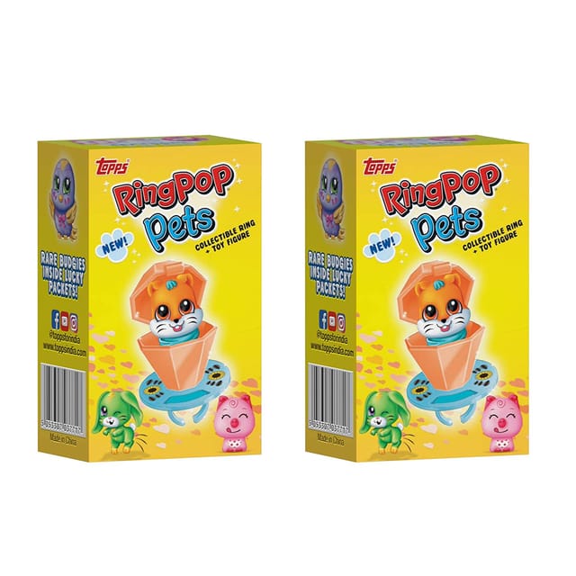 Topps Ring Pop Pets Figurine (Pack of 2)