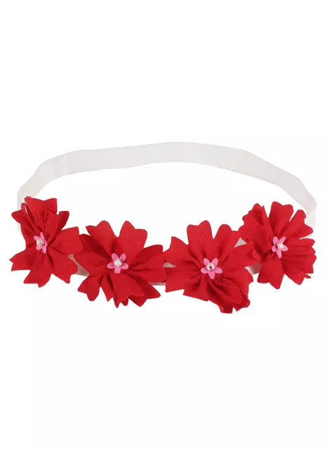 White Shoulder Flower Headband