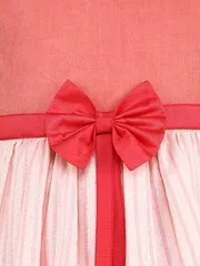 Peach Bow Melody Dress