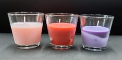 Glass Gel Wax Candles ( Per Piece )