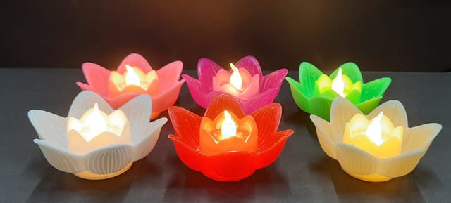 Flower Shaped Led Candle ( Per Piece )