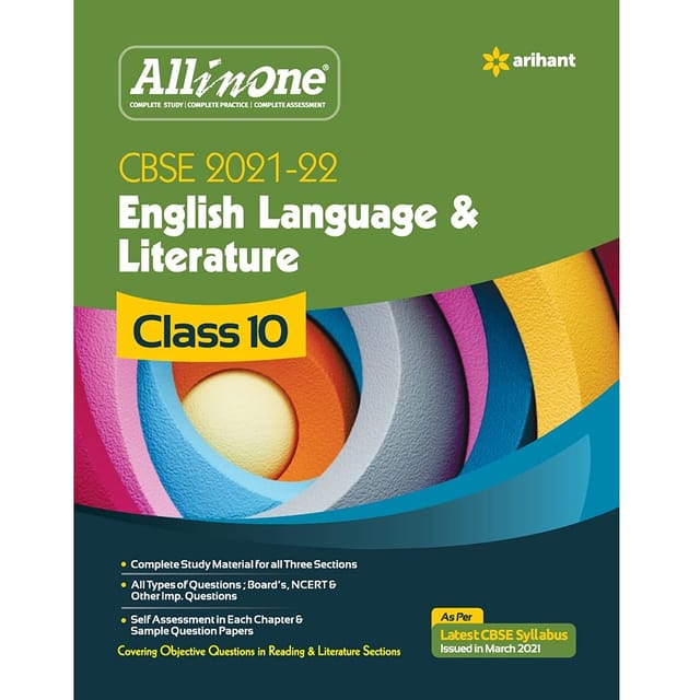 All In One - English Language & Literature - Class 10 - Arihant Publication [ Session 2021-22 ]