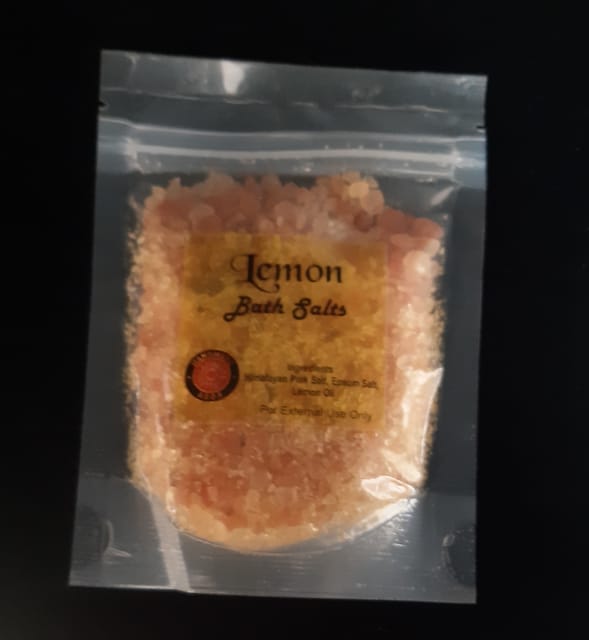 Lemon Bath Salts 100gms Pouch