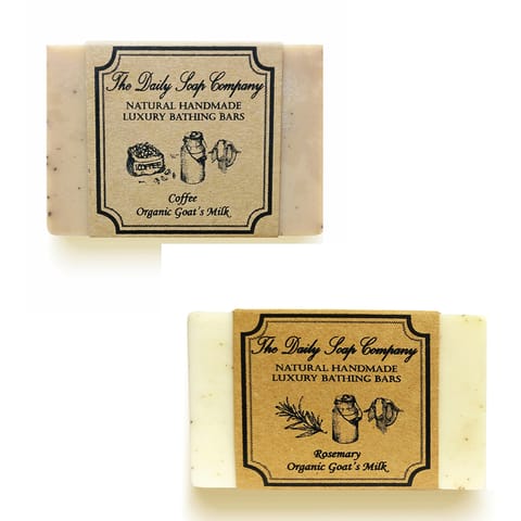 Anti Tan Soap Combo - Coffee Soap 100 gms & Rosemary Soap 100 gms