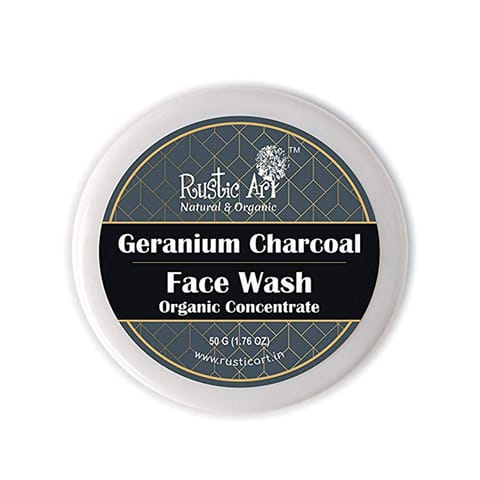 Geranium Charcoal Face Wash Concentrate for Cleansing - 50 gms