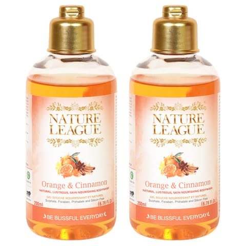 Orange & Cinnamon Ayurvedic Bodywash 200 ml (Pack of 2)
