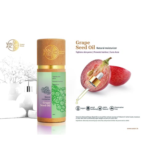 Grapeseed Oil - Natural Skin Tightener, 30 ml