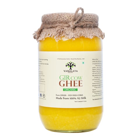 Gir Cow Ghee Made from A2 milk from Curd By Bilona Method