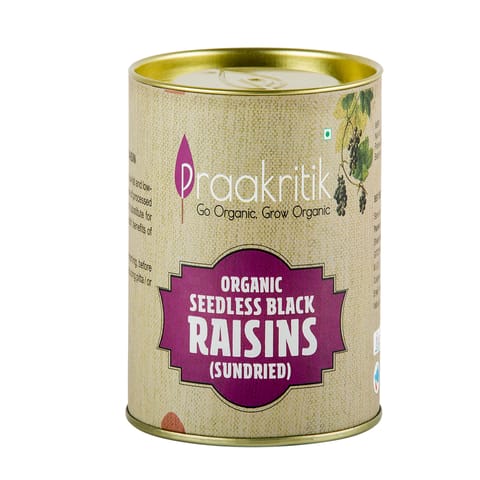 Organic Black Raisins - 200 gms