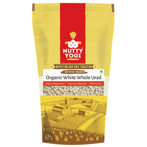 Organic White Whole Urad Dal 500 gms