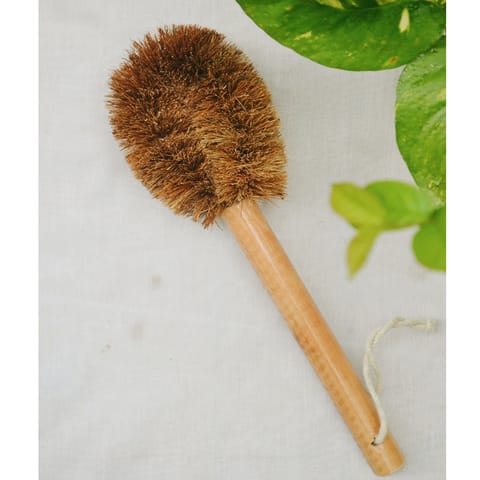 Coconut Fiber - Long Handle Pot Brush