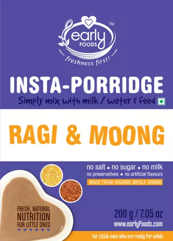 Organic Instant Ragi & Moong Khichdi Mix - 200 gms