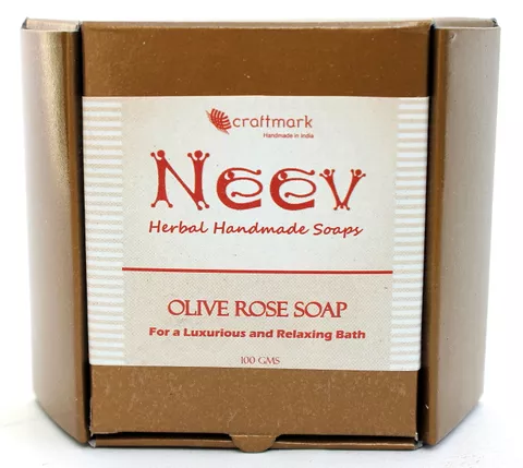 Luxurious and Relaxing Olive Rose Handmade Soap 100 gms (Pack of 2)