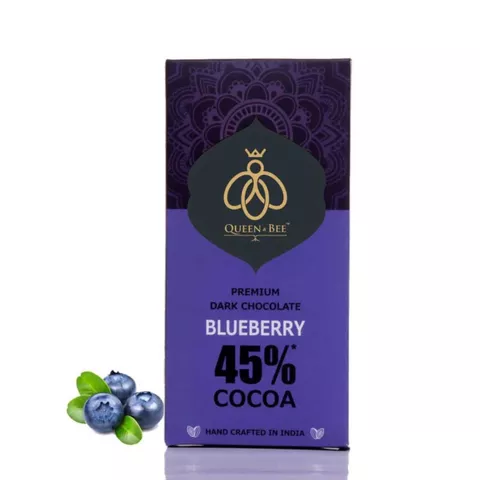 45% Blueberry Dark Chocolate - 100 gms