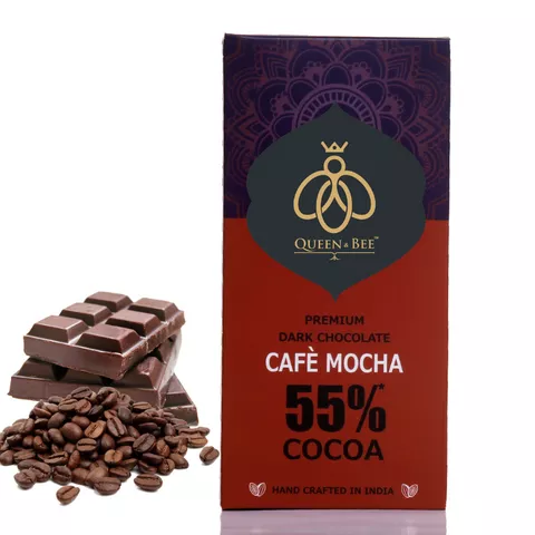 55% Cafe Mocha Dark Chocolate - 80 gms