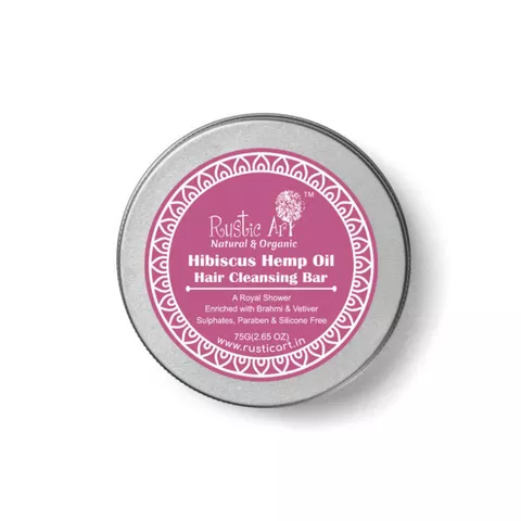 Hibiscus Hemp Oil Hair Cleansing Bar - 75 gms
