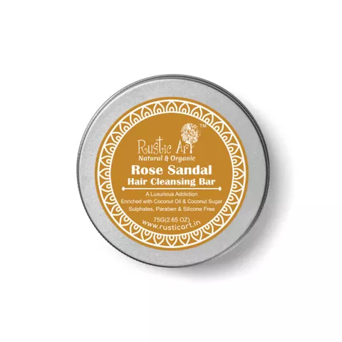 Rose Sandal Hair Cleansing Bar - 75 gms