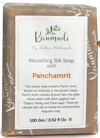 Nourishing Silk Soap with 100x washed Ghee, Panchamrit 100gm