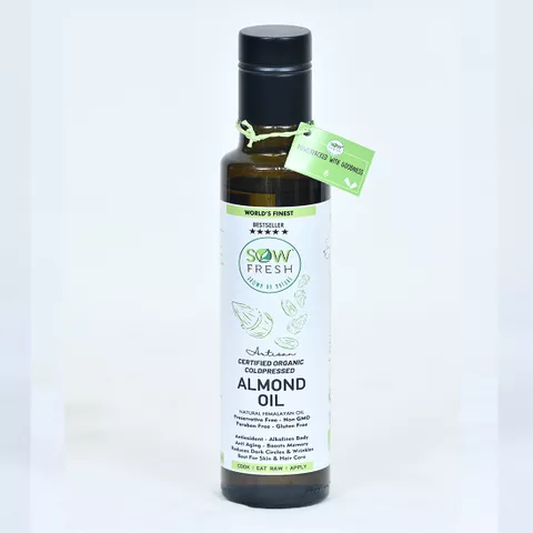 Cold Pressed Organic Almond Oil 250 ml