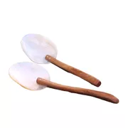 Seashell neem wood spoon